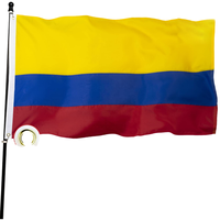 Personalizado 3*5 pies Bandera de Colombia Digital al aire libre decorativo Banner colorido material de poliéster