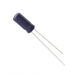 Condensador de Aluminio ELXY350ELL270MEB5D de 27uF 20% 35V, Canal del Fabricante, Tipo CAP, Montaje Radial a Través de Orificio - Product Image 1