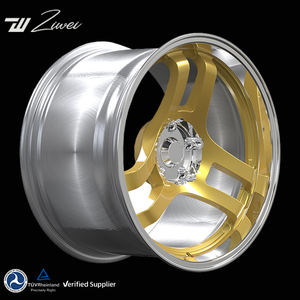 ZW Speed-Oriented Monoblock für Nissan 350z 370z 20 Gold 17 18 <span class=keywords><strong>JDM</strong></span> 19 Zoll Geschmiedete Rennwagen-Leichtmetallfelgen 4x100 Custom 5x114.3 Räder - Product Image 1