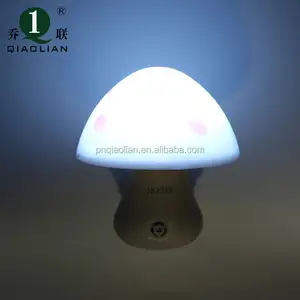 Qiaolian-interruptor de luz nocturna para el cuidado del bebé, luz LED de sueño dulce, seta encantadora, para dormitorio, Veilleuse de seguridad