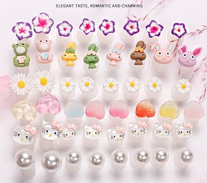 8 pièces/ensemble, accessoires de pédicure de style japonais colorés, séparateurs d'orteils en silicone Kawaii, dessin animé Hello Kitty - Product Image 2