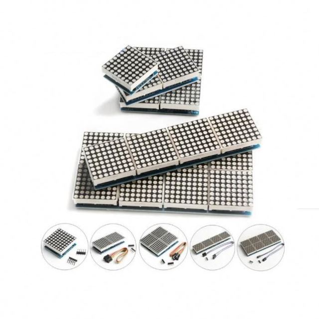 MAX7219 8*8 Dot Matrix LED Display Module 8/4/2 in one Digital Tube Microcontroller Control Board DIY KIT hot offer