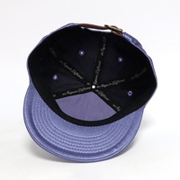 Casquettes Snapback 5 Panneaux en Satin Violet Personnalisées avec Logo Brodé en 3D et Bord Plat pour Femmes – Vente en Gros