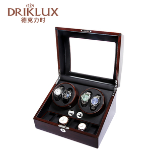 Driklux New biểu tượng tùy chỉnh độ bóng cao gỗ da Quad đồng hồ sang trọng sang trọng hộp đồng hồ Winder - Product Image 3