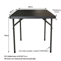 Tables à manger pliantes modernes 4 places en plastique pour cantine Chaises pour fêtes en plein air Camping Pique-nique pour cours extérieures Hôtels