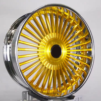 Plat à lèvre profonde forgé doré 18 19 20 21 22 23 24 pouces 5x114.3 5x120 6x139.7 pour Jeep Grand Cherokee Wrangler Gladiator personnalisé