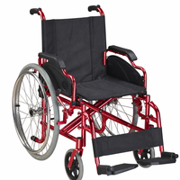 Fauteuil roulant manuel directement de l'usine, couleurs personnalisées OEM, avec certification CE UKCA RoHS, cadre en aluminium pour les distributeurs de produits de santé
