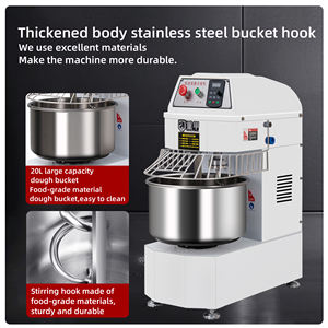Mélangeur <span class=keywords><strong>à</strong></span> spirale <span class=keywords><strong>pour</strong></span> pâte 10 litres, <span class=keywords><strong>machine</strong></span> <span class=keywords><strong>à</strong></span> <span class=keywords><strong>pain</strong></span> professionnelle haute performance <span class=keywords><strong>pour</strong></span> cuisine commerciale, mélangeur <span class=keywords><strong>à</strong></span> pâte durable avec pétrissage efficace - Product Image 2