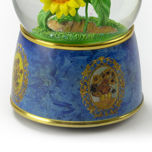 Decorazione della tua casa globo d'acqua in resina con cartoni animati e carillon ornamenti personalizzati sfera di neve di girasole - Product Image 5
