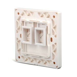 Placa de Pared Keystone de un Solo Puerto, Tipo 86, Superficie Mate, Material PC ABS, Fácil Instalación, Color Personalizado, Duradera, Compatible con Ethernet y HDMI - Product Image 6