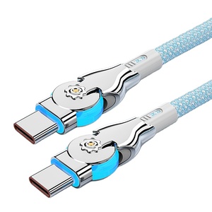 Thiết Kế Mới Zine Hợp Kim Nylon 65W Pd USB C Để USB C Loại C Nhanh Chóng Sạc Cáp Dòng Dữ Liệu Cho Iphone Android Xiaomi - Product Image 1