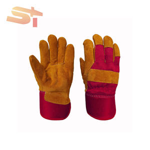 Guantes de trabajo con logotipo personalizado largo de algodón mecánico con logotipo de Holmes de protección coreana con puntos de <span class=keywords><strong>gusano</strong></span> forrado de cuero del conductor - Product Image 5