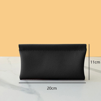 Portefeuille en cuir PU à fermeture automatique, élégant, pour rouge à lèvres, clés, passeport, lunettes de soleil, pochette à monnaie portable pour voyage