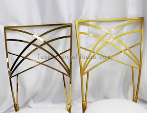Sedia Camaleonte Moderna Best-Seller per Matrimoni, Banchetti, Pranzi all'Aperto, Resistente, in Metallo Cromato <span class=keywords><strong>Oro</strong></span> con Cuscino Rimovibile per Hotel - Product Image 2