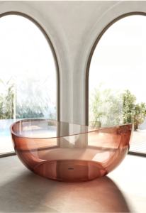 Neues Design Transparente Badewannen aus rotem Harz Moderne transparente Badewanne aus klarem Kristall Badewanne aus massivem Harz Sexy Badewannen - Product Image 6