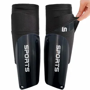 낙관된 두 배 방어적인 소매와 더불어 아이와 성인을 위한 KS-6002 # Soccer Shin Guards, 떨어지는 것을 막기 위하여