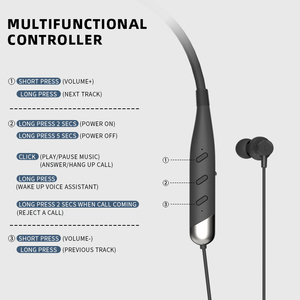SIBYL TWS หูฟังเอียร์บัดเกม,สายคล้องคอคลาสสิกหูฟังไร้สายหูฟังอินเอียร์แนวสปอร์ตหูฟังมีไมค์ - Product Image 4