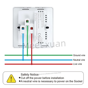 Enchufe de Pared Inteligente con Control por Voz <span class=keywords><strong>Alexa</strong></span> y Google, Enchufe Eléctrico Universal con Control WIFI Tuya, Interruptor Inteligente para EE. UU., UE y Reino Unido - Product Image 6