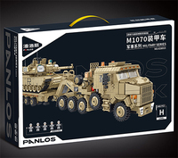Panlos 628014-15 Série M983 Véhicule Missilier M1070 Assemblage Blindé Décoration 3482 Pièces Jouet Cadeau DIY Modèle de Construction Blocs de Construction
