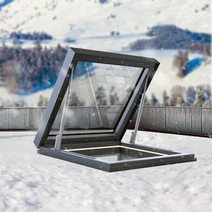 Thiết Kế Mới Thông Gió Khói Xả Điện Mái Kính Cửa Sổ Cửa Sổ Nhà Bếp Cửa Sổ Mái Nhà Phẳng Cửa Sổ Cửa Sổ Skylight Cho Bán - Product Image 1