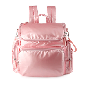 Manufacturer Custom Fashion Luxury Waterproof Nylon Padded Puffer Quilted <strong>Baby</strong> Diaper Bag Backpack Mommy Daypack <strong>Rucksack</strong> - Product Image 1