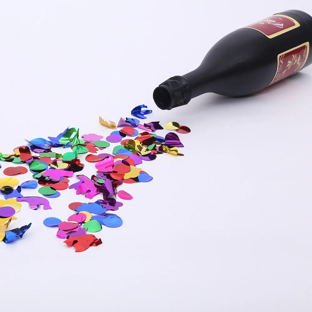 Perlengkapan Pesta Acara Champagne Confetti Meriam dengan Foil Bentuk Popper Partai