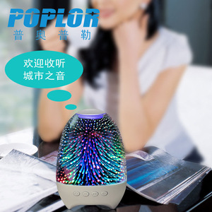 Poplor <b>Led</b> Speaker <b>Night</b> <b>Light</b> With Usb Charging Tws Radio Tf Card Support - Product Image 1