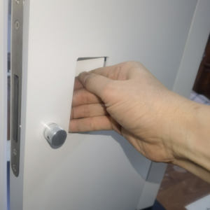 <span class=keywords><strong>Maniglia</strong></span> per <span class=keywords><strong>Porta</strong></span> a Scomparsa Moderna, Magnetica, Silenziosa, in Acciaio Inox, Scorrevole a <span class=keywords><strong>Molla</strong></span>, Integrata Push-Pull con Serratura Nascosta per Cucina - Product Image 4