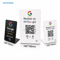 Support de carte d'examen NFC en métal de médias sociaux Google personnalisé en usine