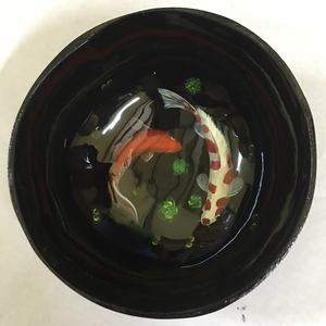 กะลามะพร้าวชามเคลือบภาพวาดภายใน - Product Image 2