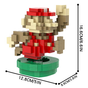 MOC1631 Mooxi 578 Uds serie <span class=keywords><strong>de</strong></span> juegos clásicos conjunto <span class=keywords><strong>de</strong></span> <span class=keywords><strong>fontanero</strong></span> <span class=keywords><strong>de</strong></span> setas DIY ladrillos modelo Montessori ensamblar bloques <span class=keywords><strong>de</strong></span> construcción para niños Juguetes - Product Image 3