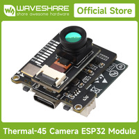 Kamera Thermal-45 ESP32 Waveshare 80*62 Piksel Modul Pencitraan Termal Inframerah Versi Konvensional 45 Sudut Bidang Pandang A964