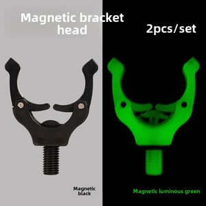 Support magnétique transfrontalier <span class=keywords><strong>pour</strong></span> <span class=keywords><strong>canne</strong></span> <span class=keywords><strong>à</strong></span> <span class=keywords><strong>pêche</strong></span> ABS, tête de fixation horizontale de style européen, <span class=keywords><strong>pour</strong></span> <span class=keywords><strong>pêche</strong></span> en <span class=keywords><strong>mer</strong></span> et <span class=keywords><strong>à</strong></span> la carpe, en nylon fileté, 2 pièces - Product Image 3