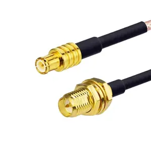 Cable Cable Coax من أنثى إلى MCX ذكر مستقيم RF RG178 طول الكابل المحوري 10 من 100
