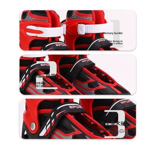 Patins à roulettes d'extérieur pour enfants débutants, à double rangée et quatre roues, avec roulements ABEC-7, pour garçons et filles, en PU, maille et PP - Product Image 3