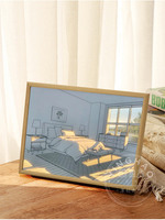 Portable cadre LED boîte à lumière Trace lumière Pad USB alimentation A4 papier traçage Table lumineuse pour artistes dessin croquis Animation