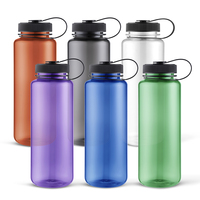 Bouteille de sport en plastique Tritan en gros, personnalisable avec logo, pour cyclisme, activités de plein air et salle de sport, avec poignée et échelle de mesure