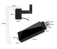 Antenne DAB/DAB+ avec adaptateur USB pour autoradio Android européen, récepteur GPS stéréo, lecteur, boîtier DAB pour voiture, radio numérique