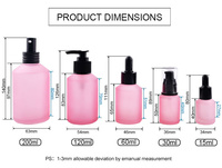 Ensemble d'emballages cosmétiques personnalisés, flacon de shampooing mat givré, pots de crème pour le corps, flacons pulvérisateurs pour les soins de la peau