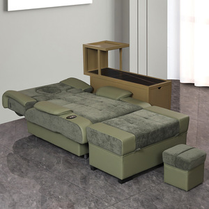 Fauteuil de pédicure avec fonction de massage des pieds et chauffage pour salon de beauté, spa des ongles, fauteuil inclinable électrique individuel modèle LQ008A - Product Image 1