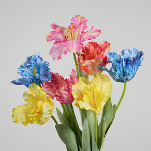 Tulipes artificielles Greenway à longue tige en soie pour la décoration intérieure, arrangements floraux pour le salon - Product Image 3