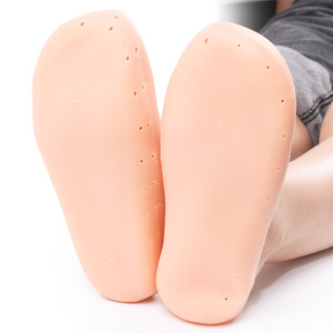 Chaussettes en silicone pour spa, chaussettes hydratantes en gel, exfoliantes et prévenant la sécheresse, éliminant les peaux mortes et les gerçures, outils de soin des pieds - Product Image 3