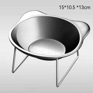 Bols pour chats et chiens en acier inoxydable écologiques 3-en-1 avec support de soutien pour <span class=keywords><strong>le</strong></span> cou - Product Image 2