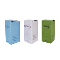 Boîtes pliantes écologiques recyclables avec pelliculage mat, emballage personnalisé pour parfums, boîtes à parfum