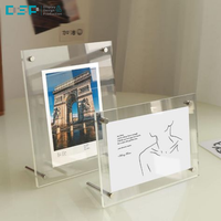 Support de Présentation de Bureau Moderne en Acrylique Transparent pour Cadres Photo et Cartes d'Idoles DSP Vietnam Factory