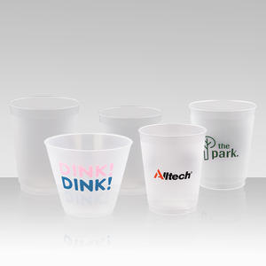 Vasos de Agua de Plástico Esmerilado Kiliou de 16oz con Diseños Personalizados para Fiestas de Boda, Reutilizables y Libres de BPA - Product Image 2