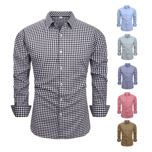 Venta al por Mayor de Camisas a <span class=keywords><strong>Cuadros</strong></span> Retro para Hombre, las Más Vendidas, en Existencia - Camisas a <span class=keywords><strong>Cuadros</strong></span> Casuales con Elasticidad en Cuatro Direcciones - Product Image 5