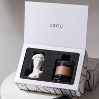 Ensemble cadeau diffuseur d'huiles essentielles sans feu, sculpture en gypse aromathérapeutique et bouteille en verre personnalisée, décoration d'intérieur Aorma