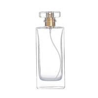 Vente en gros en vrac de flacons d'échantillons de parfum carrés transparents en cristal de 20 ml, 30 ml, 50 ml, 100 ml, même style que les grandes marques, commande minimum de 100 pièces