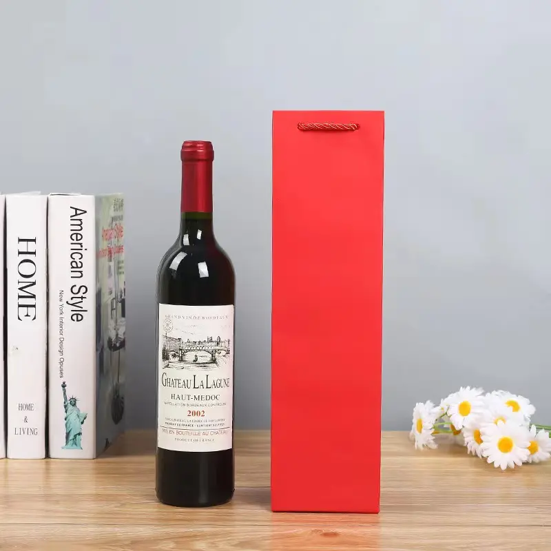 Mini bolsas de embalaje para botellas de vino tinto, respetuosas con el medio ambiente, venta al por mayor